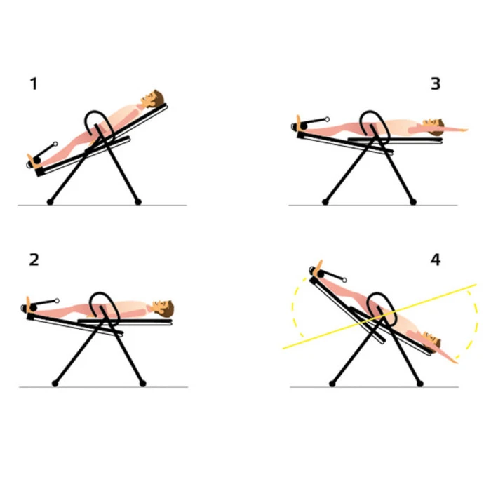 Інверсійний стіл inSPORTline Verge коричневий