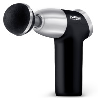 Массажный многофункциональный пистолет 8 накладок NS-500 Neo-Sport черный