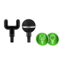 Массажный многофункциональный пистолет 8 накладок NS-500 Neo-Sport черный