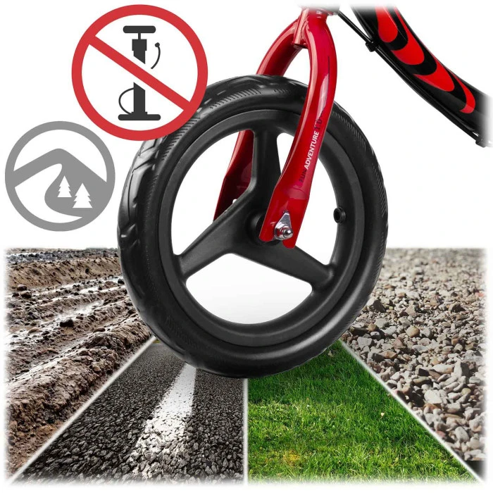 Биговел Ricokids Fun Adventure 12" черно-красный