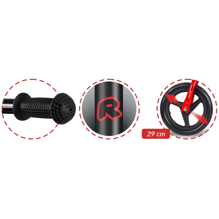 Биговел Ricokids Fun Adventure 12" черно-красный