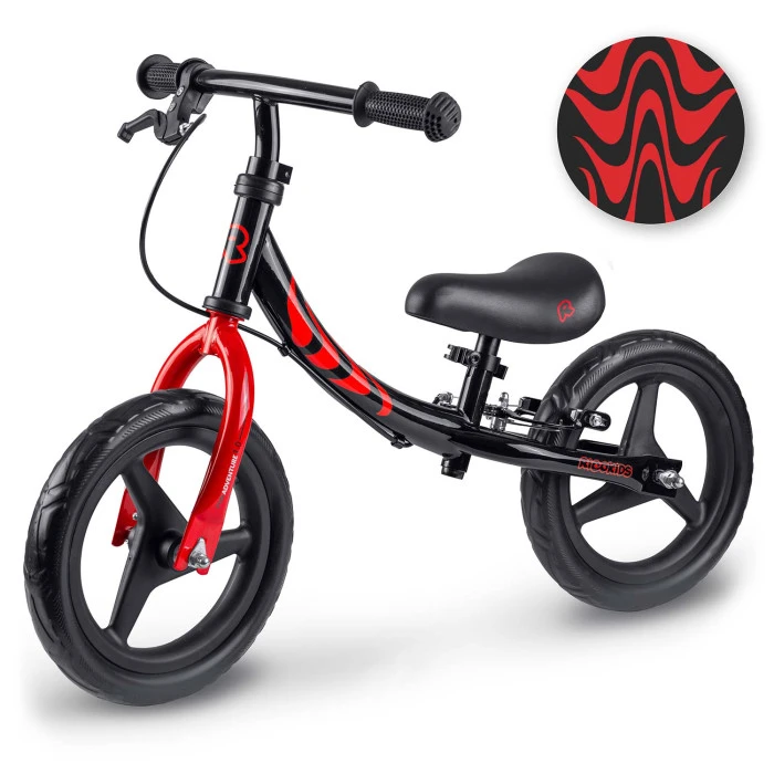 Биговел Ricokids Fun Adventure 12" черно-красный