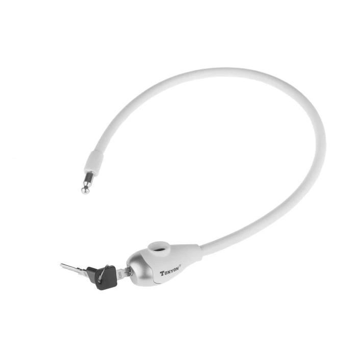 Замок спіральний TonyON TY4505 12х650мм Білий