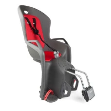 Велосипедне сидіння hAMAX AMIGA темно-сіре, червона підкладка