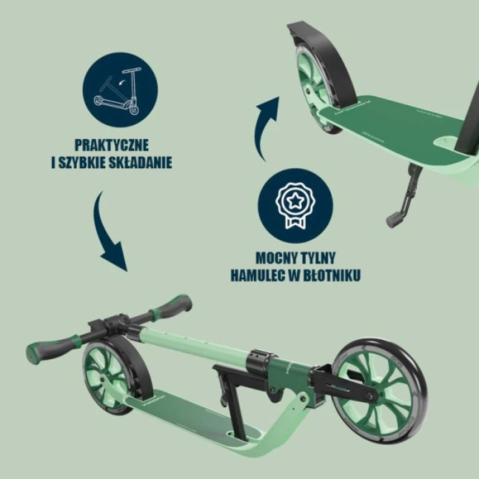 Самокат HUDORA BIGWHEEL Advanced 205 (14151) зеленый