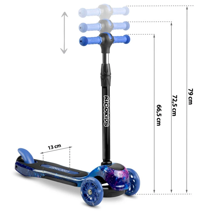 Самокат детский Ricokids Piko черно-синий
