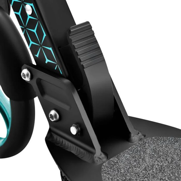 Самокат складной Nils Extreme HM124T, черно-голубой