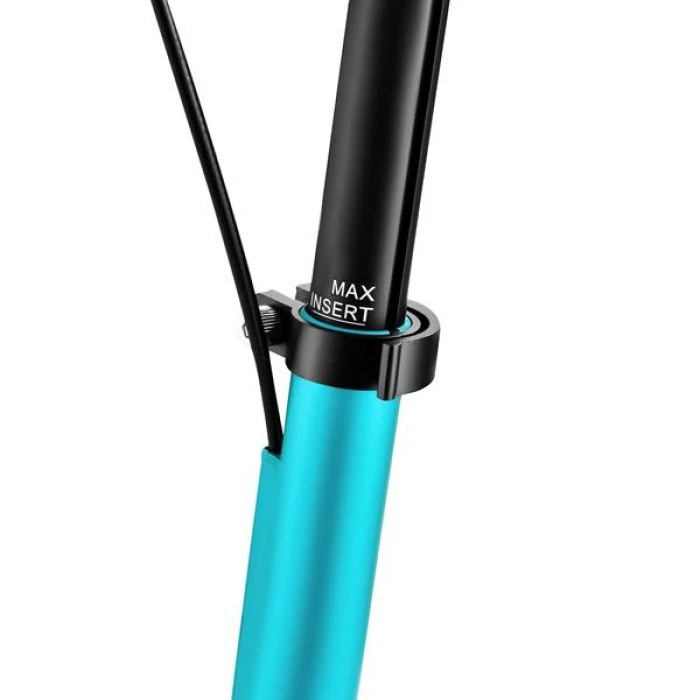 Самокат складной Nils Extreme HM124T, черно-голубой