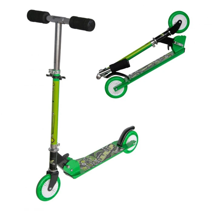 Складной самокат MASTER Level Up Green 125 мм