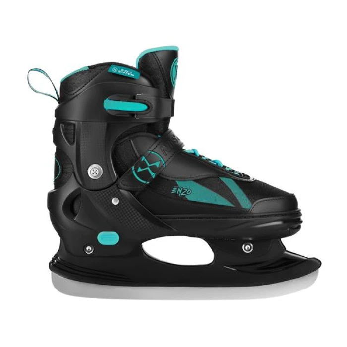 Роликові ковзани 2в1 NILS EXTREME NH382 розмір XS 28-31, чорно-зелені