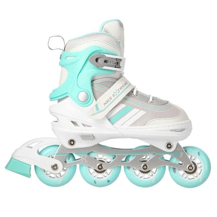 Роликові ковзани 2в1 NILS EXTREME NH18191 розмір S 29-33, біло-блакитні