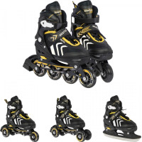 Набір роликових ковзанів 4 в 1 Розмір 34-38 Жовтий