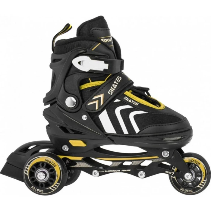 Набор роликовых коньков 4 в 1 Размер 34-38 Желтый