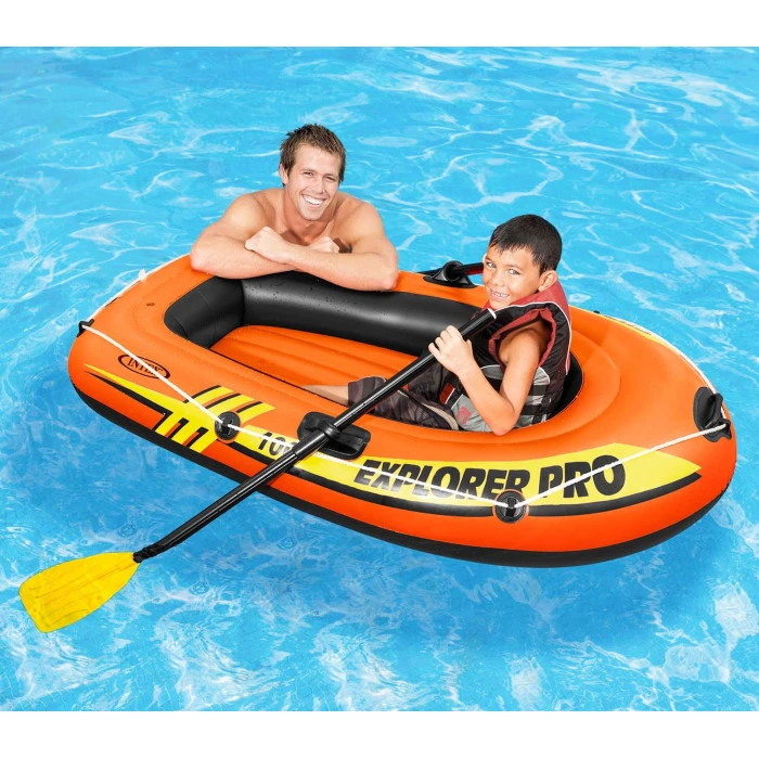 Човен надувний Intex Explorer Pro 100 160 x 94 x 29 см, помаранчевий