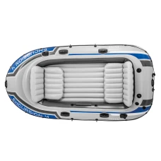 Лодка надувная Intex Excursion 4 315 x 165 x 43 см, серо-синий