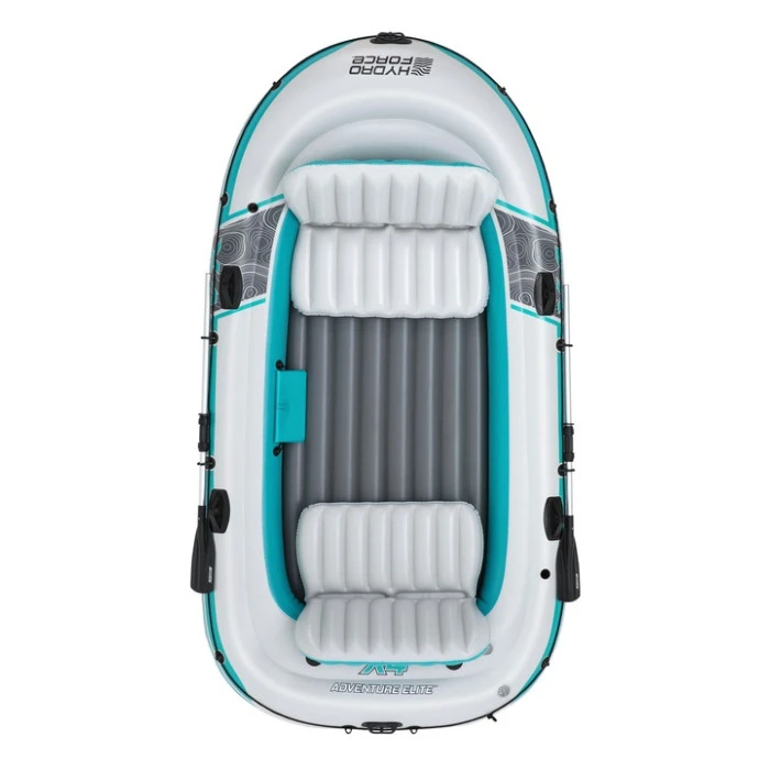 Лодка надувная Bestway Hydro-Force Adventure Elite X4 315 х 165 см, голубовато-серая