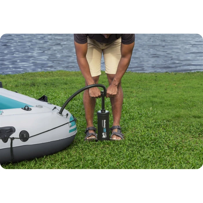 Лодка надувная Bestway Hydro-Force Adventure Elite X4 315 х 165 см, голубовато-серая