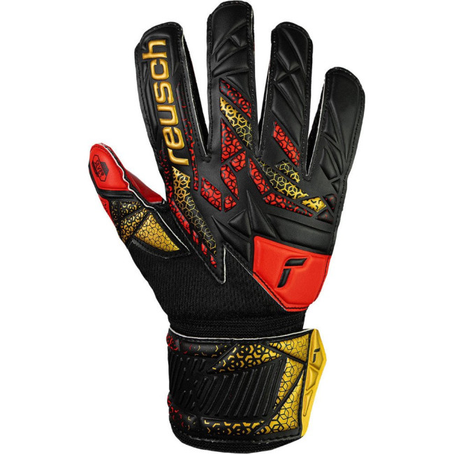 Перчатки вратарские Reusch Attrakt Silver Junior 5572215 7075 г.4,5, черно-красные
