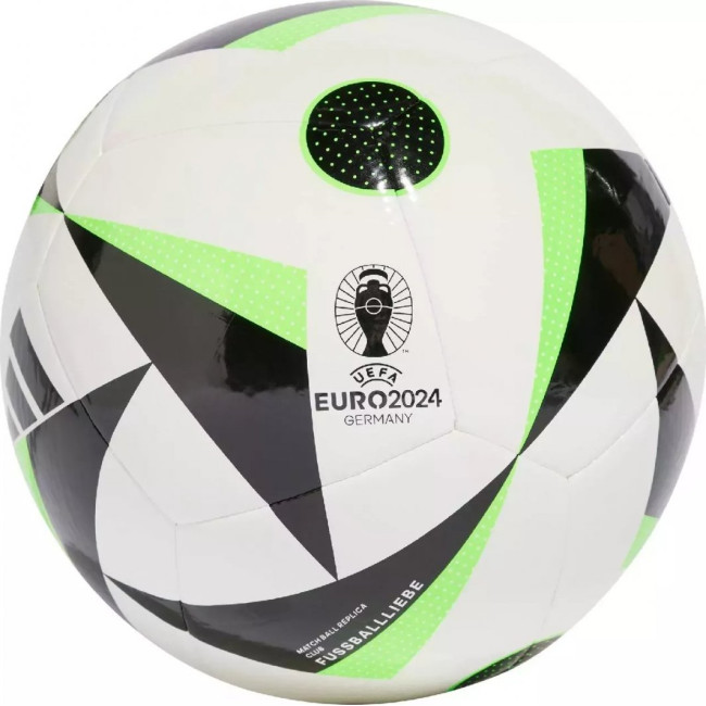 Мяч футбольный Adidas Euro24 Fussballliebe IN9374 размер 5, бело-черный