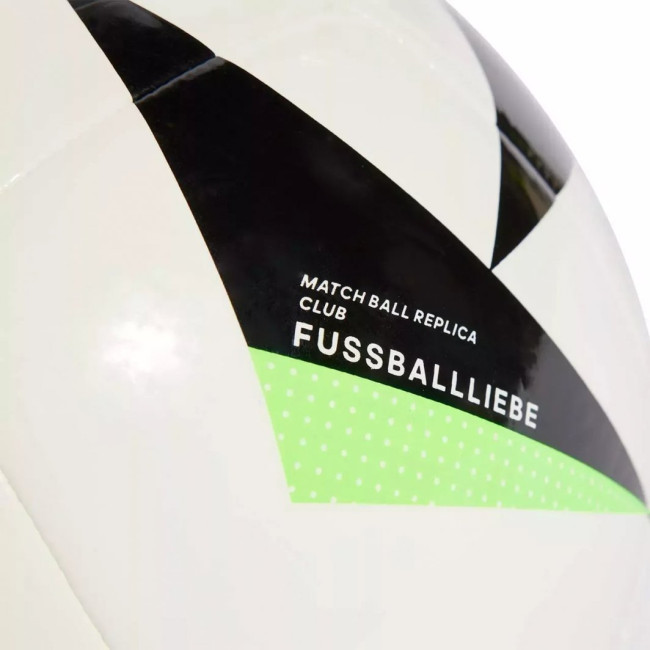 Мяч футбольный Adidas Euro24 Fussballliebe IN9374 размер 5, бело-черный