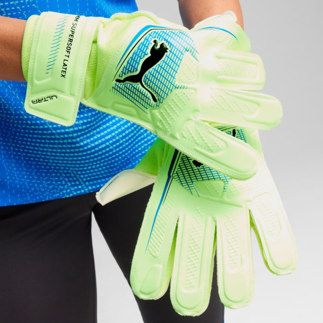 Рукавички вворотарські Puma Ultra Play RC 41952 02 р.9, зелено-білі