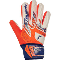 Перчатки вратарские Reusch Attrakt Starter Solid Junior 5572513 2500 г.3, бело-оранжевые