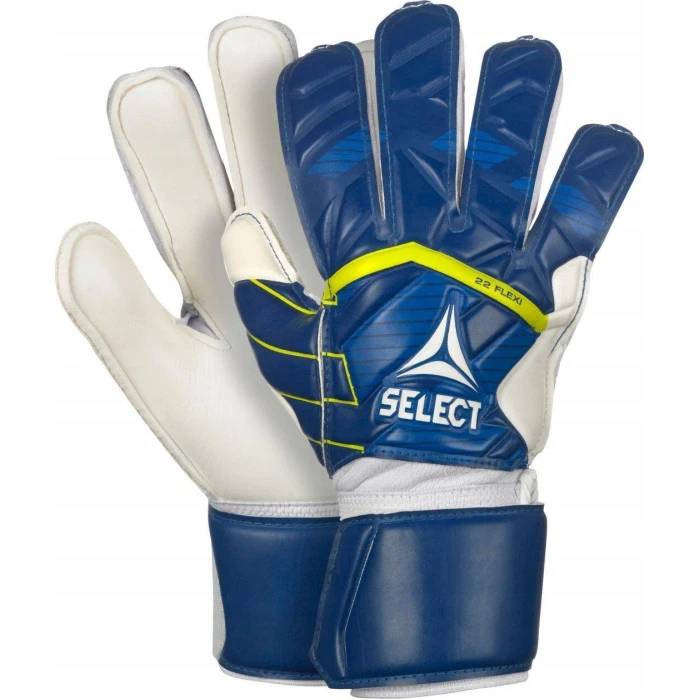 Перчатки вратарские Select 22 FLEXI GRIP V24 р.8, сине-белые