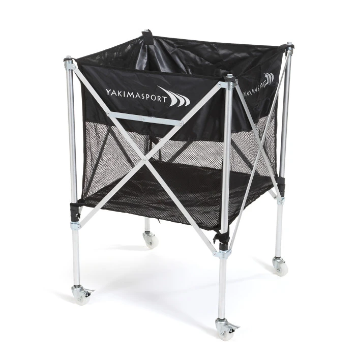 Тележка для мячей Yakimasport 100460 (20 - 24 мяча), черно-белая