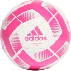 Мяч футбольный Adidas Starlancer Club IB7719 размер 5, бело-розовый