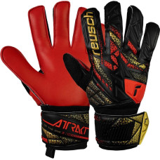 Перчатки вратарские Reusch Attrakt Solid 5570515 7075 г.10, красно-черные