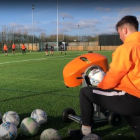 Тренажер для метання м'ячів LAUNCHER BALL PRO, помаранчевий