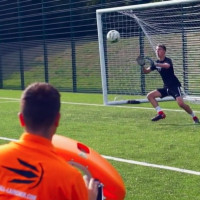 Тренажер для метання м'ячів LAUNCHER BALL PRO, помаранчевий