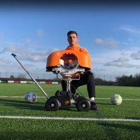 Тренажер для метання м'ячів LAUNCHER BALL PRO, помаранчевий