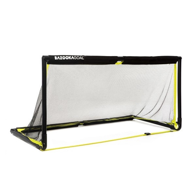 Ворота футбольные BAZOOKAGOAL XL 180x90, черно-желтые