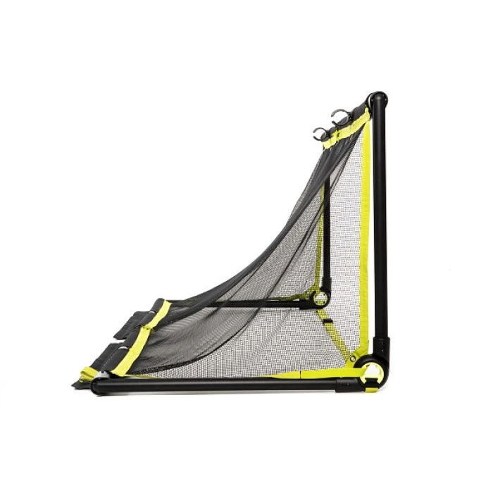 Ворота футбольные BAZOOKAGOAL XL 180x90, черно-желтые