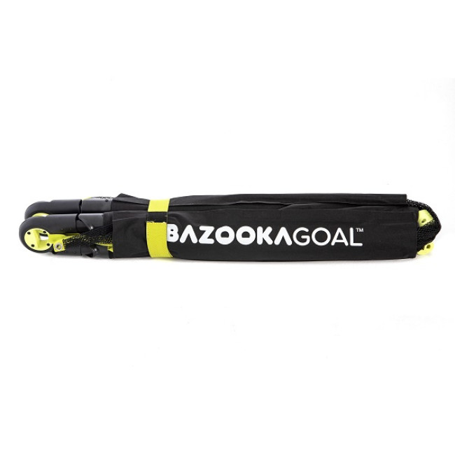 Ворота футбольные BAZOOKAGOAL XL 180x90, черно-желтые