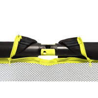 Ворота футбольные BAZOOKAGOAL XL 180x90, черно-желтые