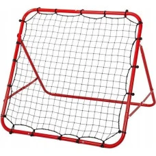 Сітка тренувальна для футболу Korbi Foldable 100 х 100 см, червоно-чорна