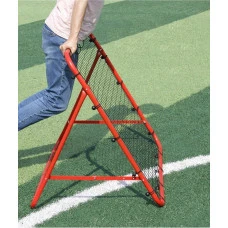 Сітка тренувальна для футболу Korbi Foldable 100 х 100 см, червоно-чорна