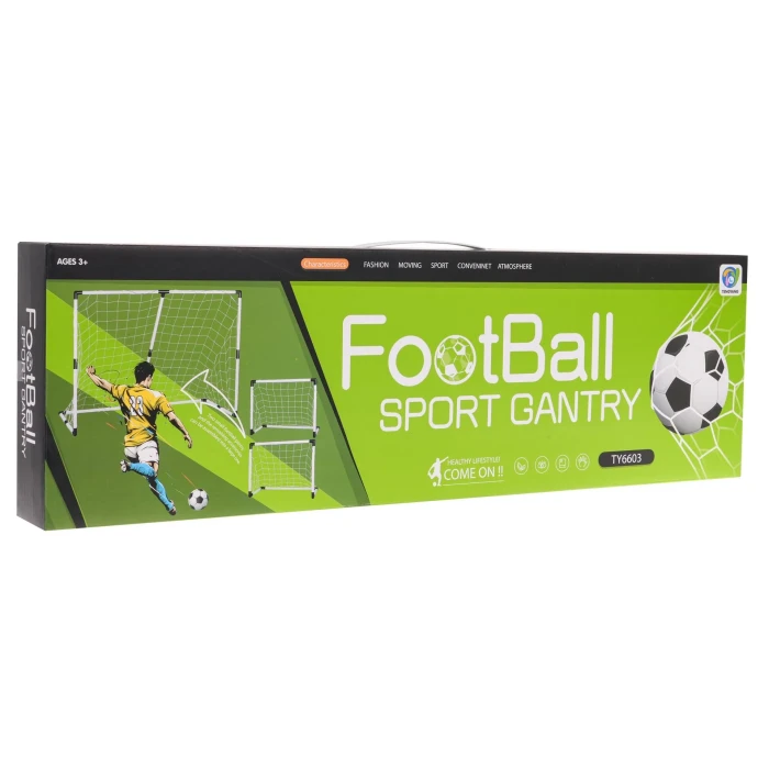 Ворота футбольні дитячі Ramiz TY6603 143 x 110 x 70 см, чорно-білі