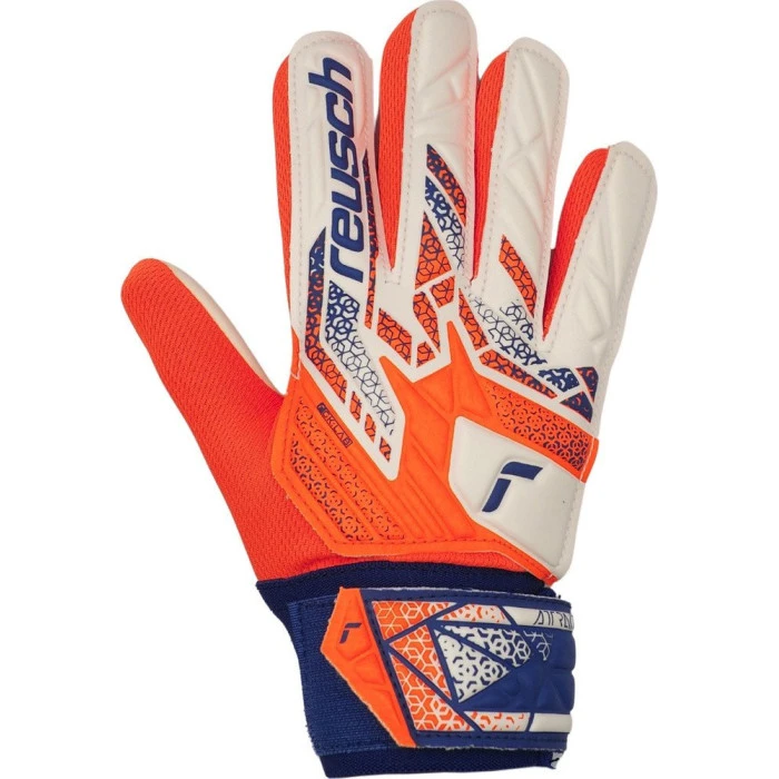 Перчатки вратарские Reusch Attrakt Starter Solid Junior 5572513 2500 г.7,5, бело-оранжевые