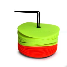 Плоские полевые маркеры (маркировочные коврики) – набор из 20 шт, желто-оранжевый.