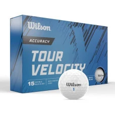 Мячи для гольфа Wilson Tour Velocity Accuracy 15 шт, белые
