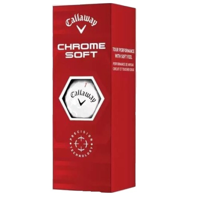 Мячи для гольфа Callaway Supersoft 3 шт, белые