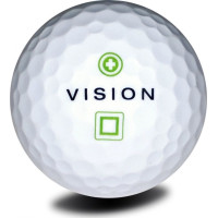 Мячи для гольфа Vision PRO-TOUR X*WJB 12 шт, бело-зеленые
