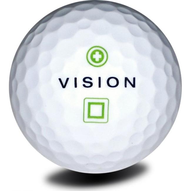 Мячи для гольфа Vision PRO-TOUR X*WJB 12 шт, бело-зеленые