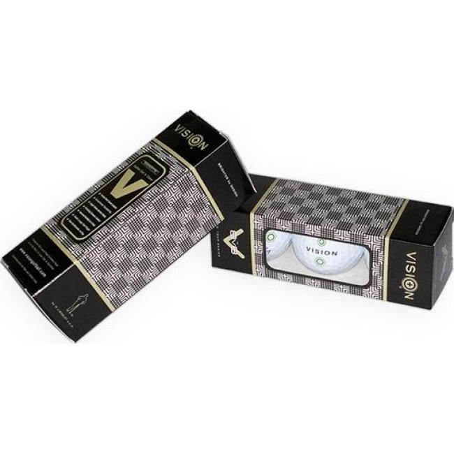 Мячи для гольфа Vision PRO-TOUR X*WJB 12 шт, бело-зеленые