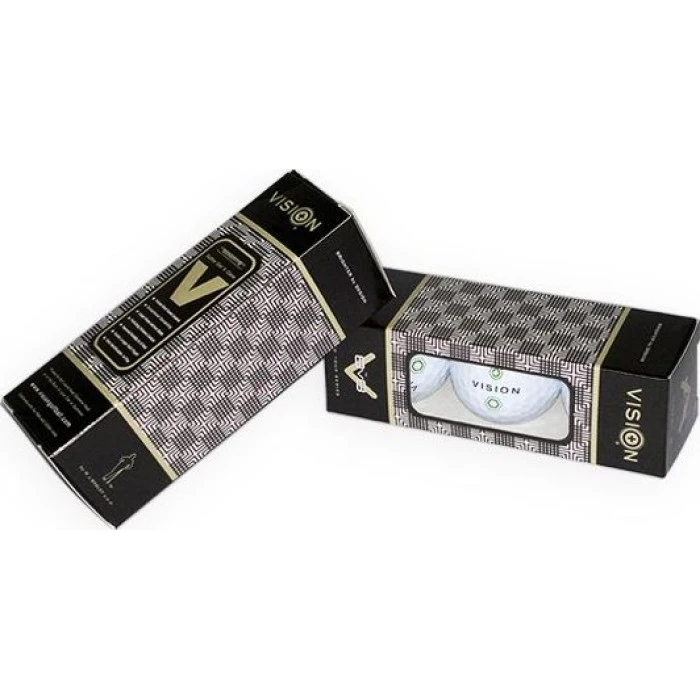 Мячи для гольфа Vision PRO-TOUR X*WJB 12 шт, бело-зеленые