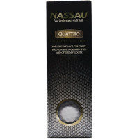 Мячи для гольфа Nassau Quattro 12 шт, белые