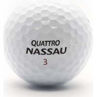 Мячи для гольфа Nassau Quattro 12 шт, белые